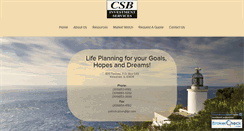 Desktop Screenshot of csbinvestments.com